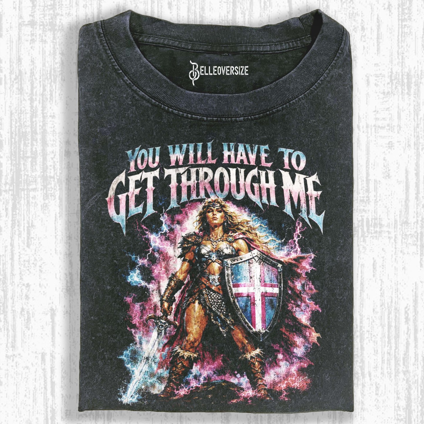 YOU WILL HAVE TO GO THROUGH ME TRANS ALLY T-SHIRT