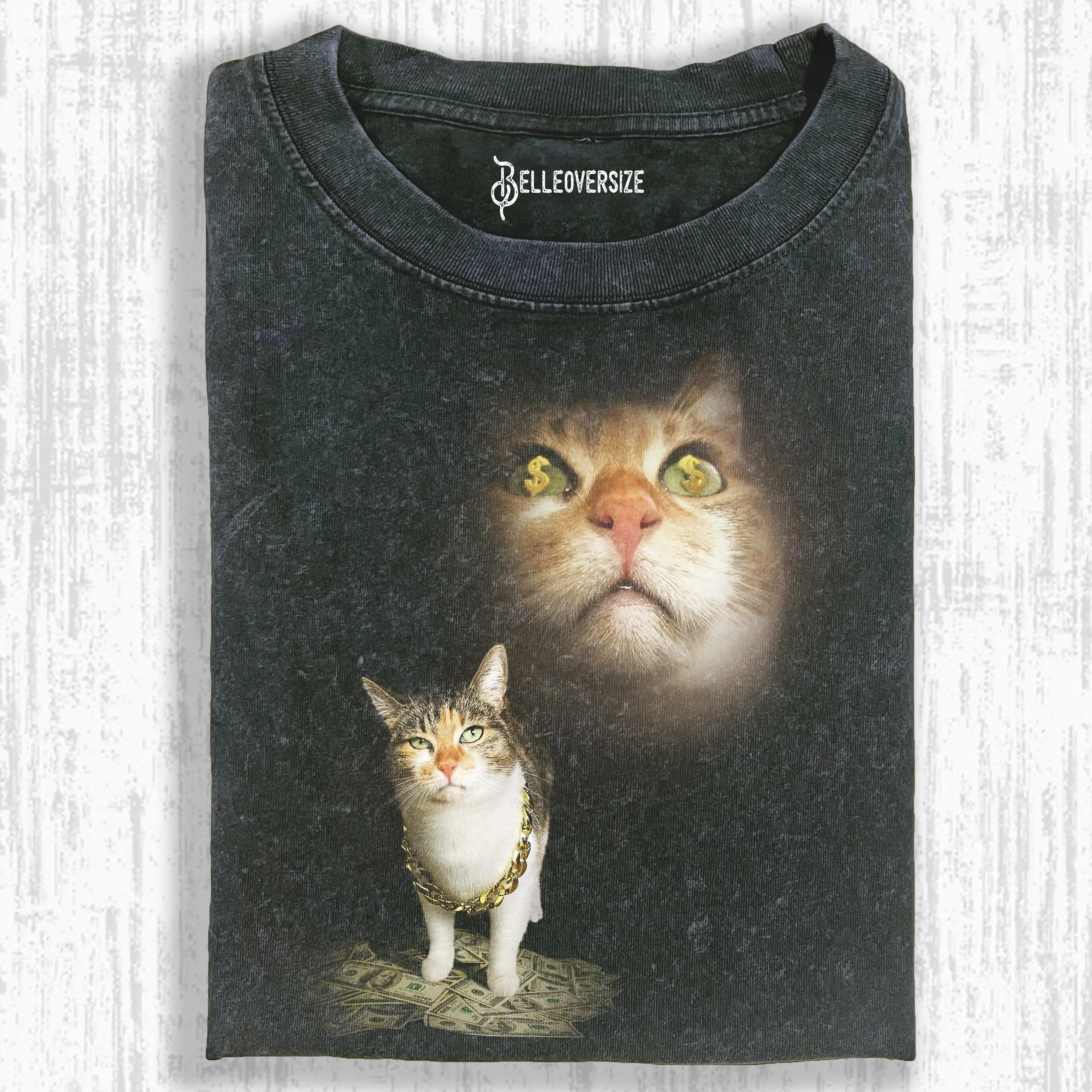 rich kitten. t-shirt