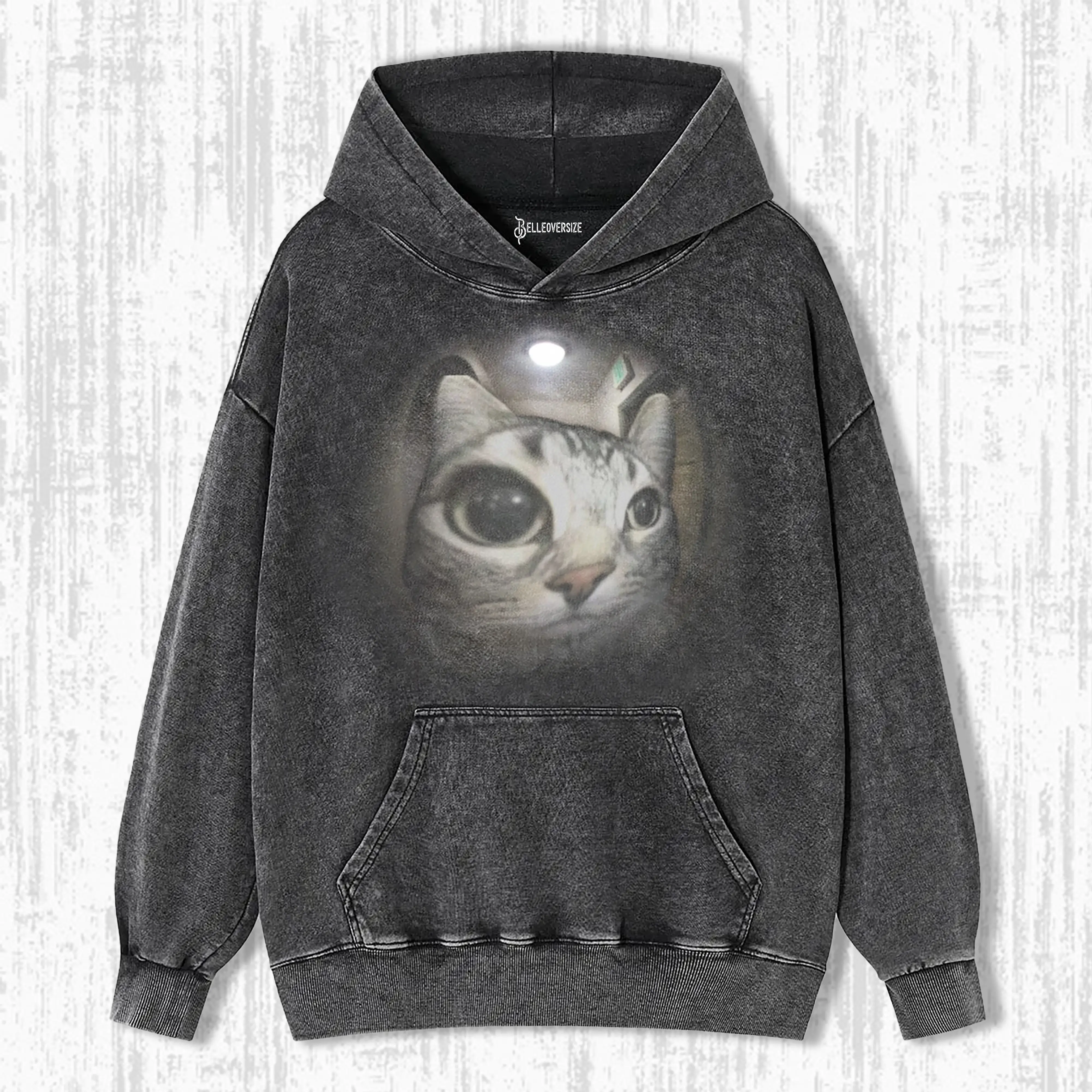 strange cat. HOODIE