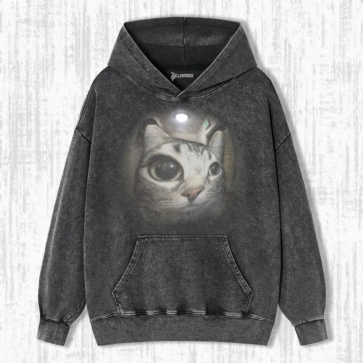 strange cat. HOODIE