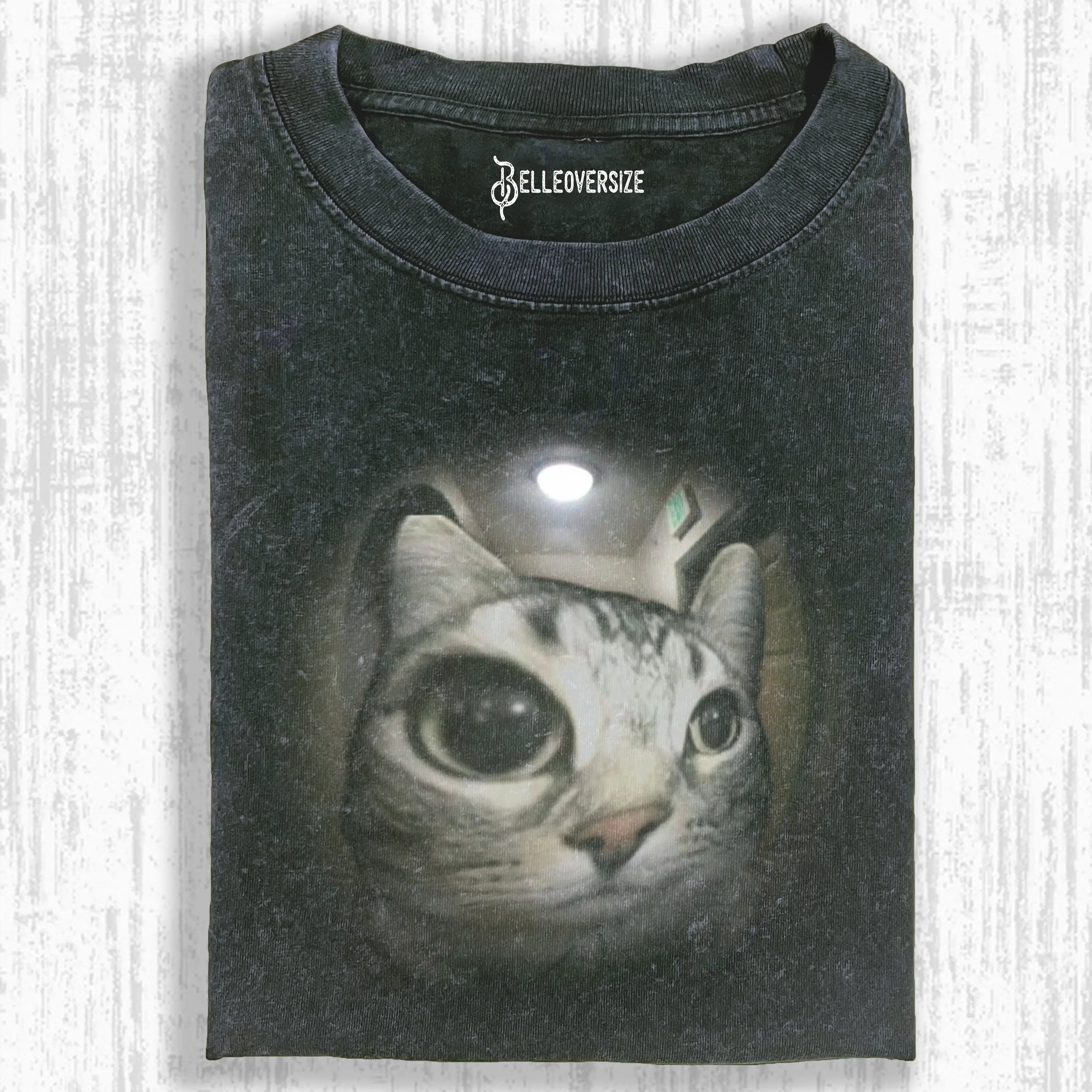 strange cat. t-shirt