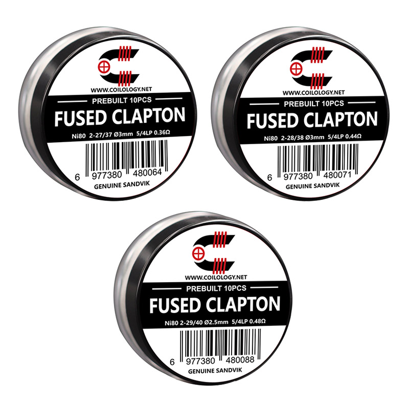 [Global-CN02] 10pcs Coilology Pre-built Fused Clapton Coils