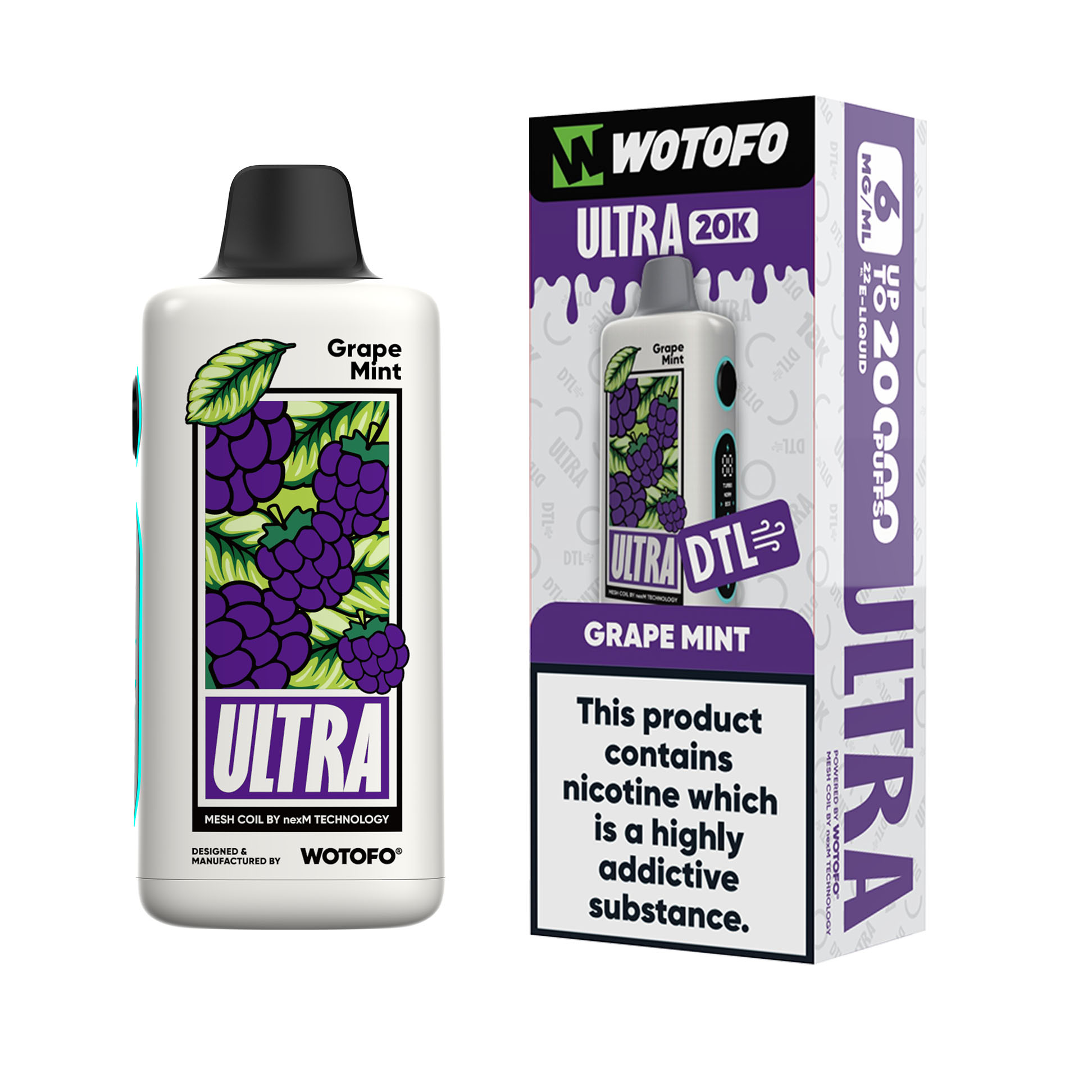 [Global-CN01][Clearance] Wotofo Ultra 20K 20000 Kit 22ml