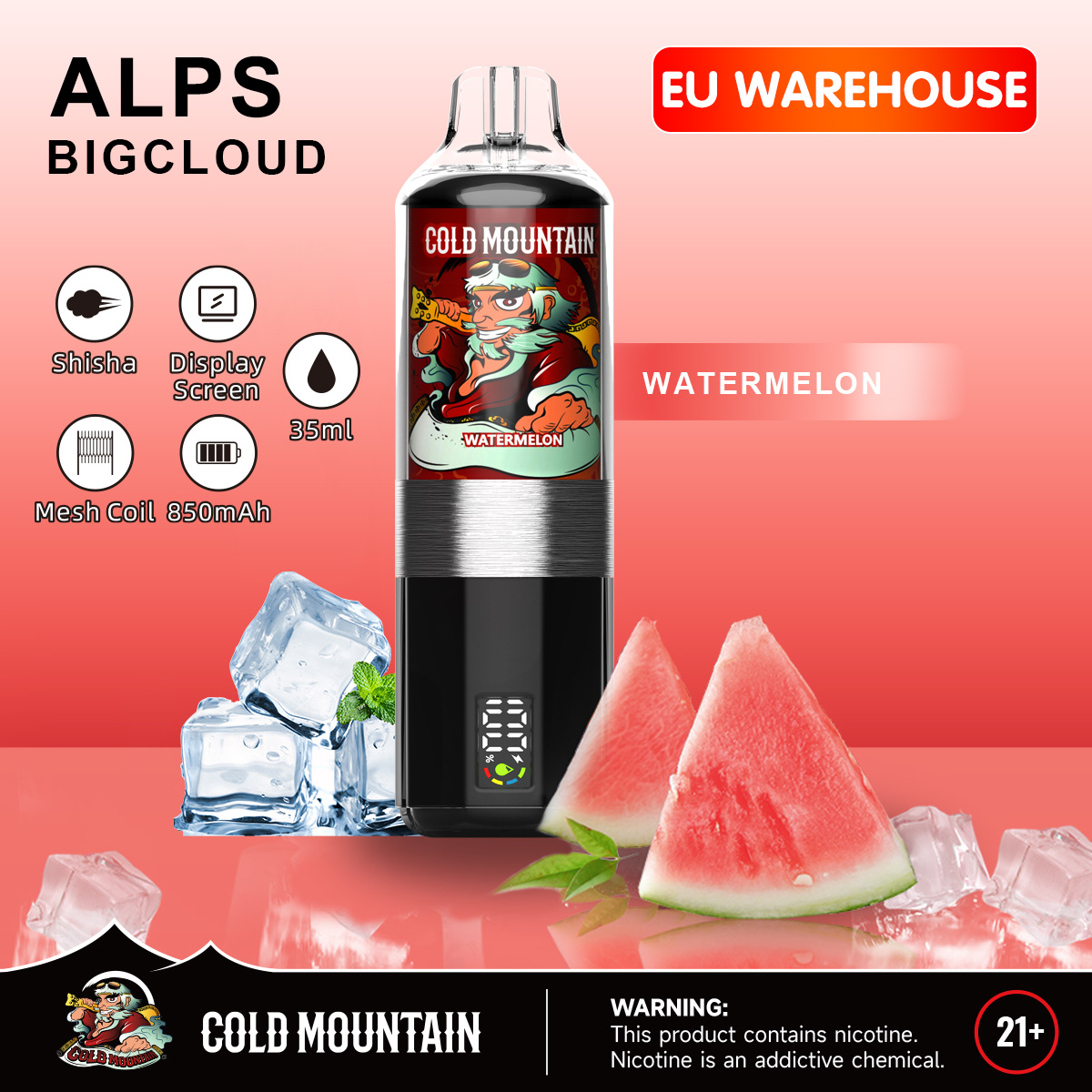 [Europe-PL01] Cold Mountain ALPS Kit Shisha Big Cloud 35ml