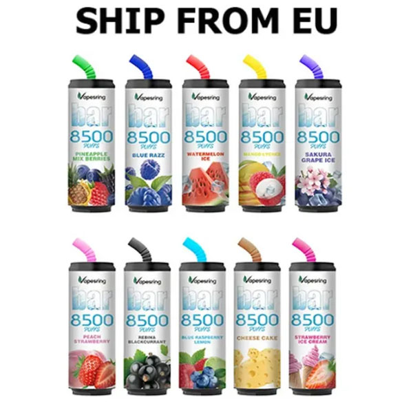 [Europe-PL01][Special Pack] Authentic Vapesring Bar 8500 Kit 18ml Random