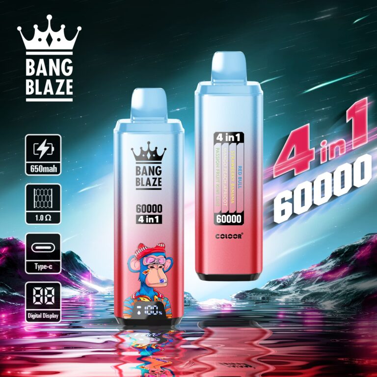 [Europe-PL01] Bang Blaze 60000 Puffs 4 In 1 Kit 56ml