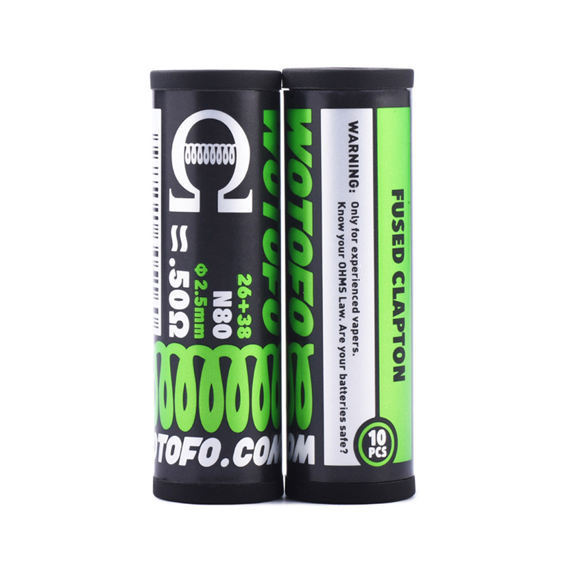 [Global-CN02][Pre-order] 10pcs Wotofo 0.5ohm Fused Clapton Prebuilt Coils 26GA+38GA