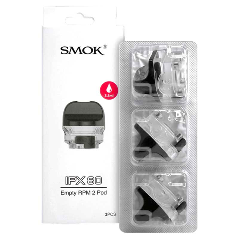 [Global-CN02] Smok IPX80 RPM 2 Empty Pod Cartridge 5.5ml (3pcs/Pack)