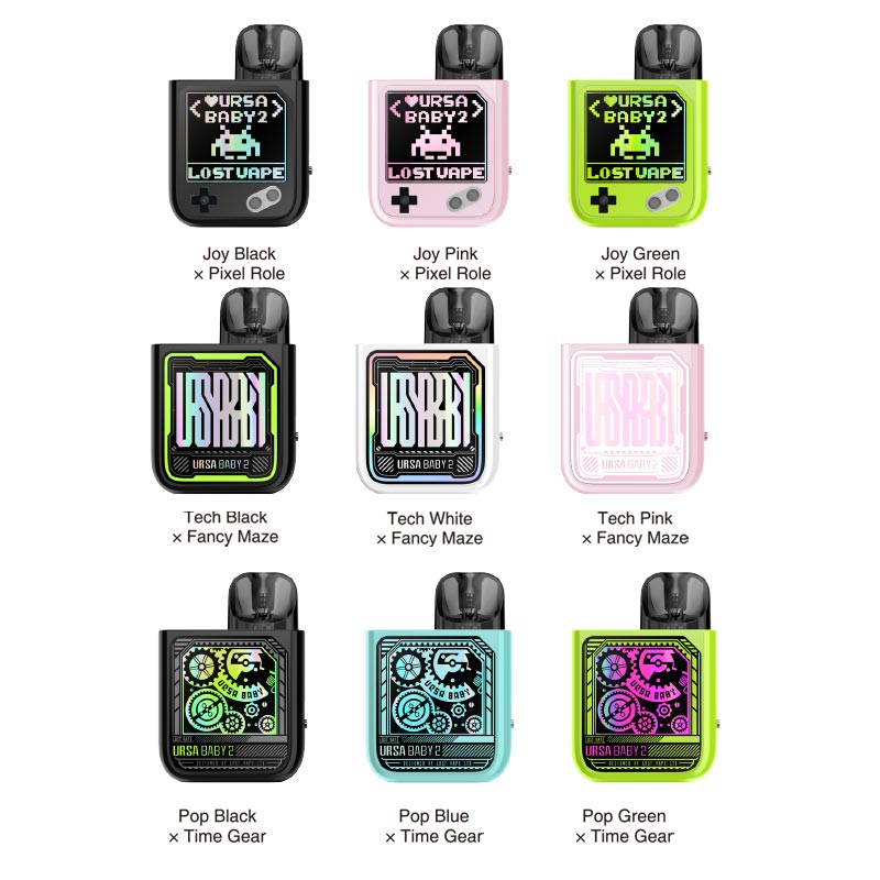 [Global-CN02][Clearance] Lost Vape Ursa Baby 2 Pod System Kit 900mAh 2.5ml / 2ml