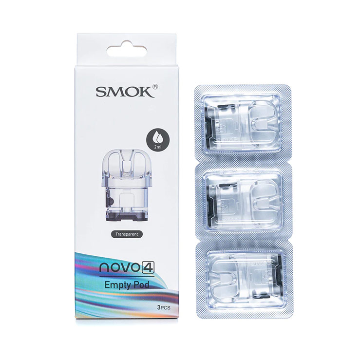 [Global-CN02] SMOK Novo 4 Empty Pod Cartridge 2ml (3pcs/pack)