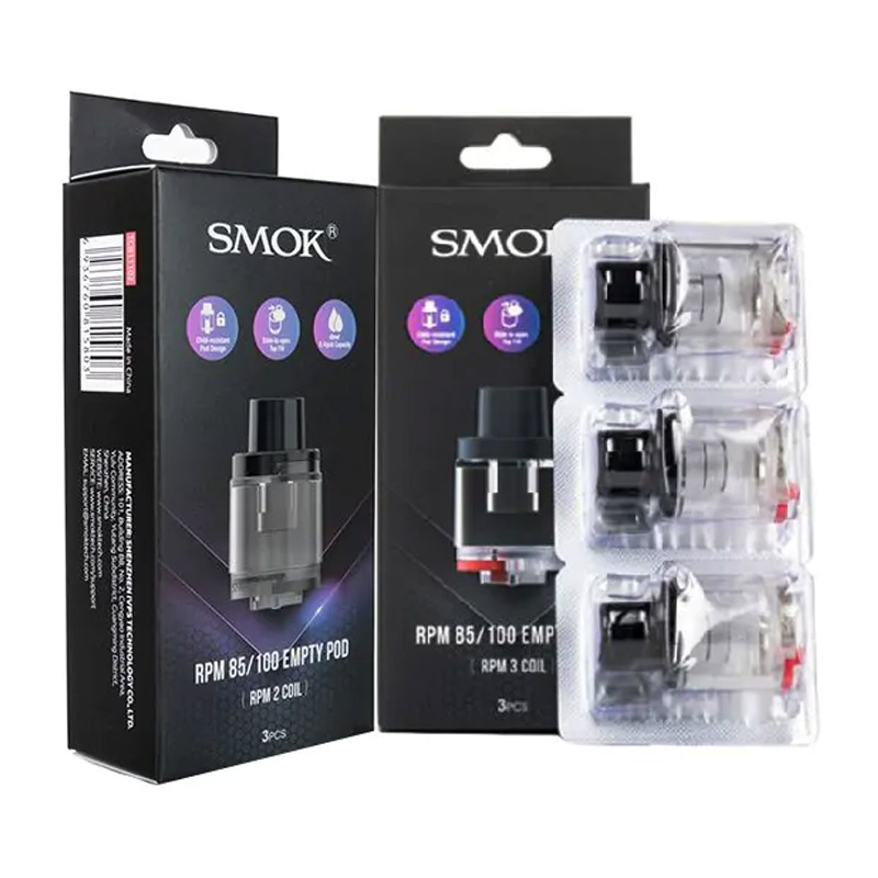 [Global-CN02][Pre-order] SMOK RPM 85/100 Empty Pod Cartridge 6ml (3pcs/pack)