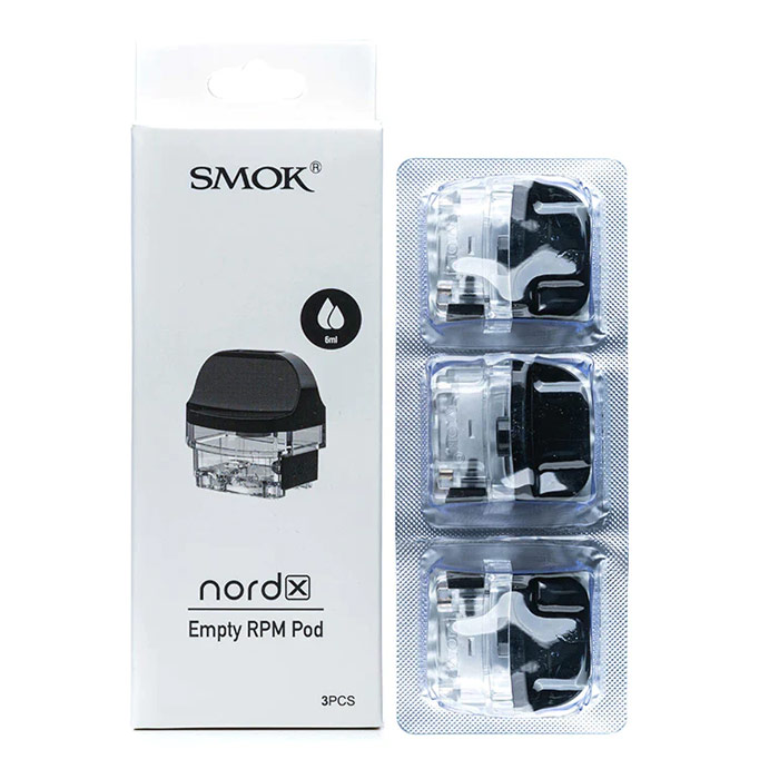 [Global-CN02] Smok Nord X Empty Pod Cartridge 6ml (3pcs/pack)