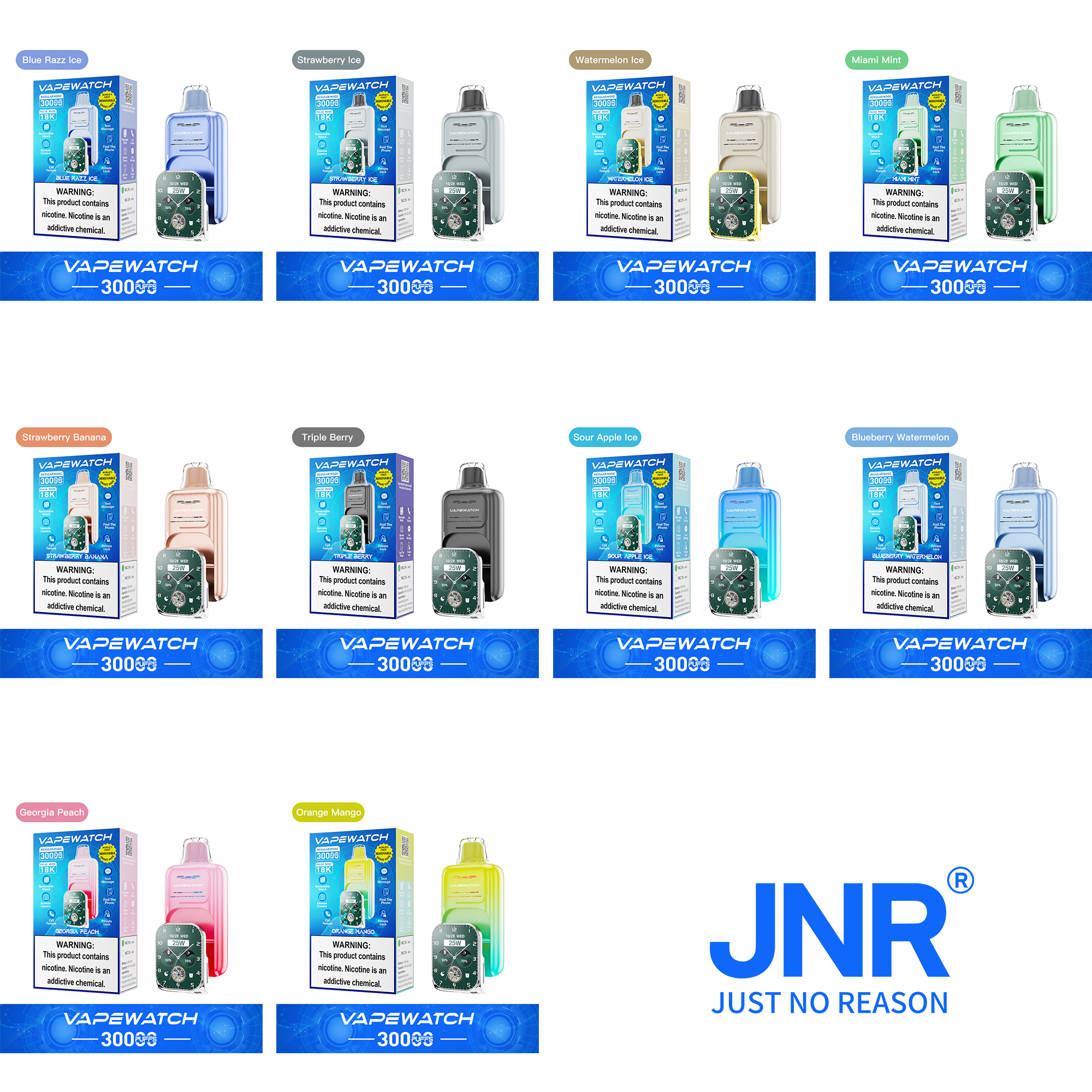 [Global-CN01][Pre-Order] JNR Vapewatch 30000 Kit 19ml