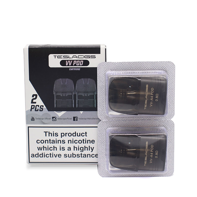 [Global-CN02][Liquidazione] Cartuccia Teslacigs VV Pod per Punk Pod II Kit/Q Kit/lnvader Kit 2ml (2 pezzi/confezione)-CigBest IT