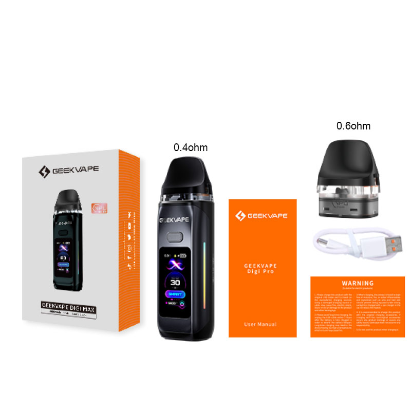 [Global-CN02][Pre-order] Geekvape DIGI Max Pod Kit 3000mAh 5ml