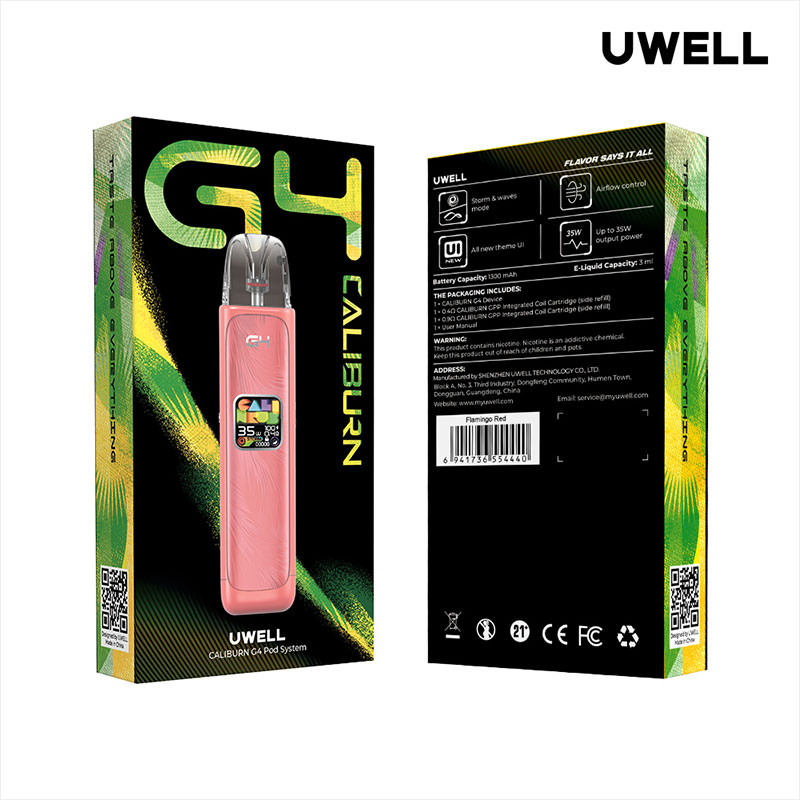 [Global-CN02] Uwell Caliburn G4 Pod System Kit 1300mAh
