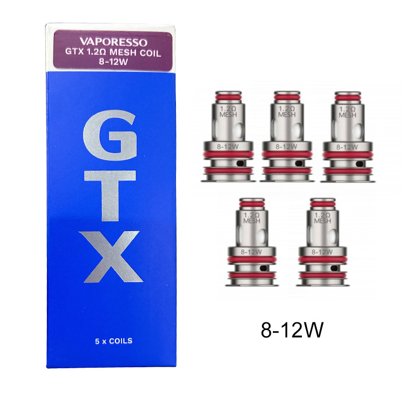 [Global-CN02] Vaporesso GTX Coil for Target 80 / Target PM30 , GTX One / Go 40 / Go 80, GEN Nano / Air 40 / PT60 / PT80 S / Gen160 / FIT 40, Xiron, Luxe PM40 / PM80 / PM80 S, SWAG PX80, Luxe XR / XR MAX / X PRO / LUXE X2 (5pcs/pack)