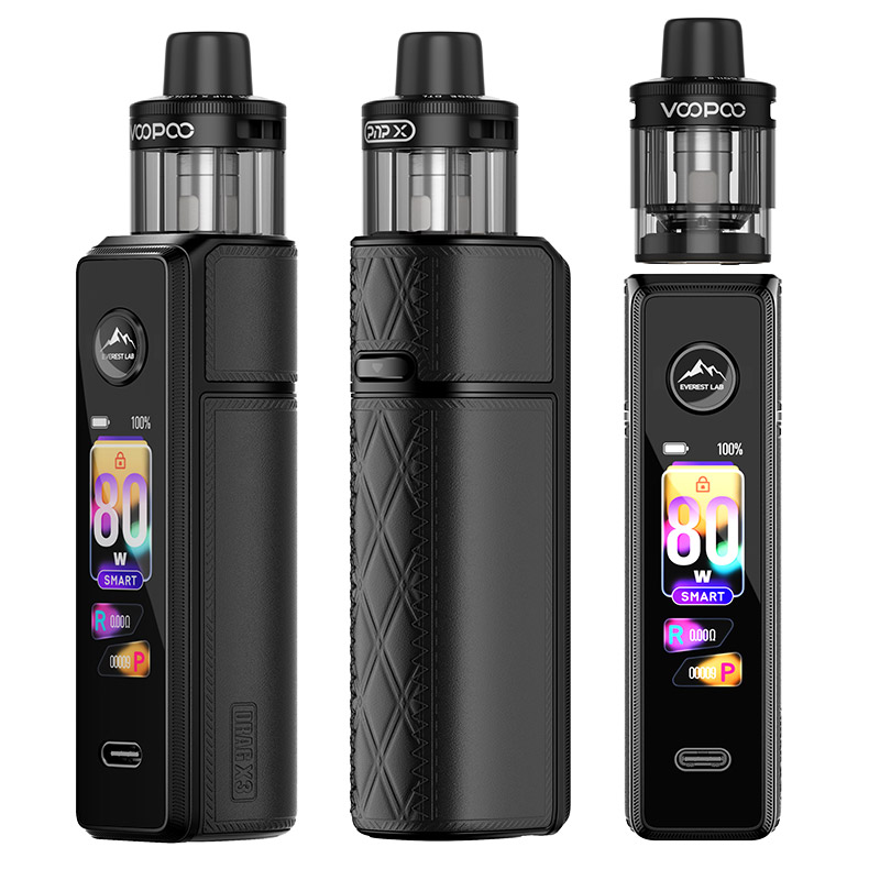 [Global-CN02][Pre-order] Voopoo Drag X3 80W Box Mod Kit with PnP X Cartridge DTL Pod