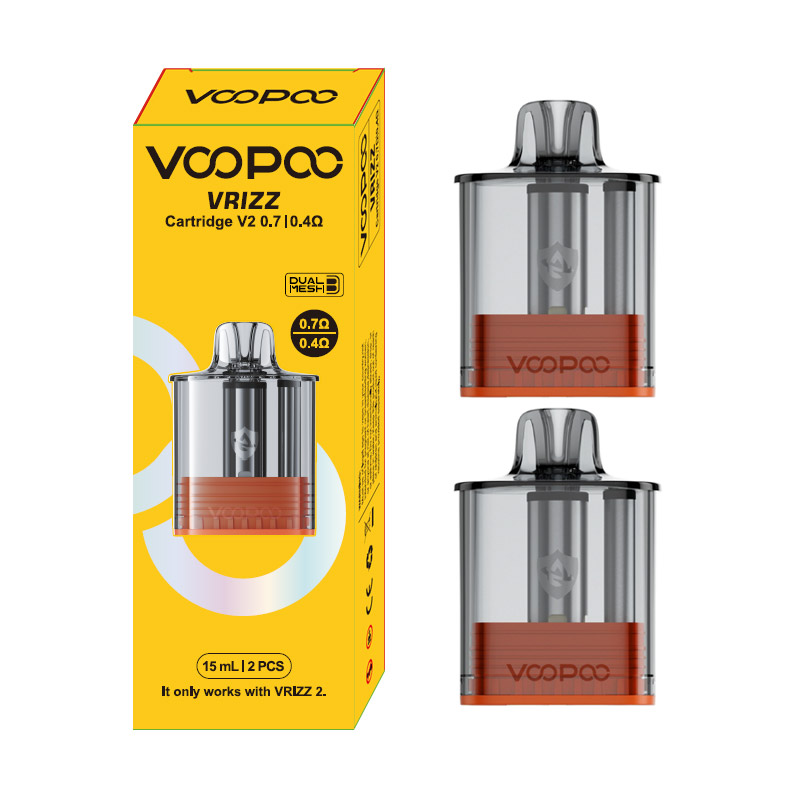 [Global-CN02] VOOPOO Vrizz Cartridge V2 for Vrizz 2 Kit, Vrizz Kit 15ml