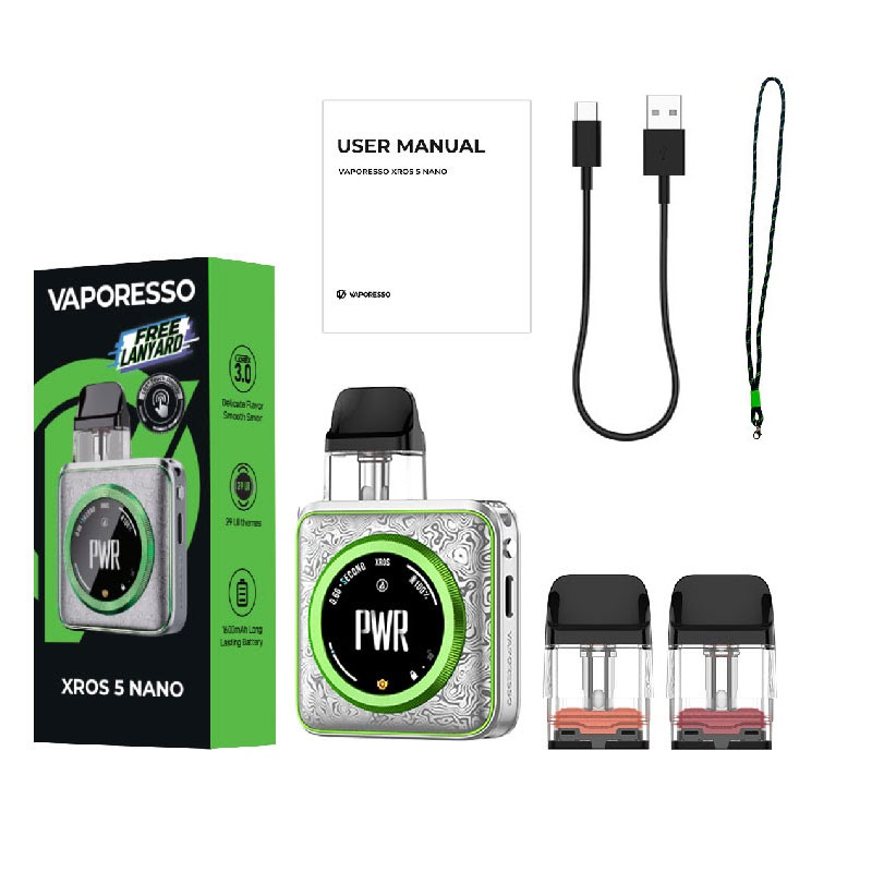 [Global-CN02] Vaporesso XROS 5 NANO Pod System Kit 1600mAh