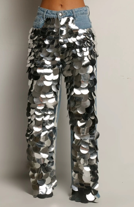 Party Shiny Mirror Jeans