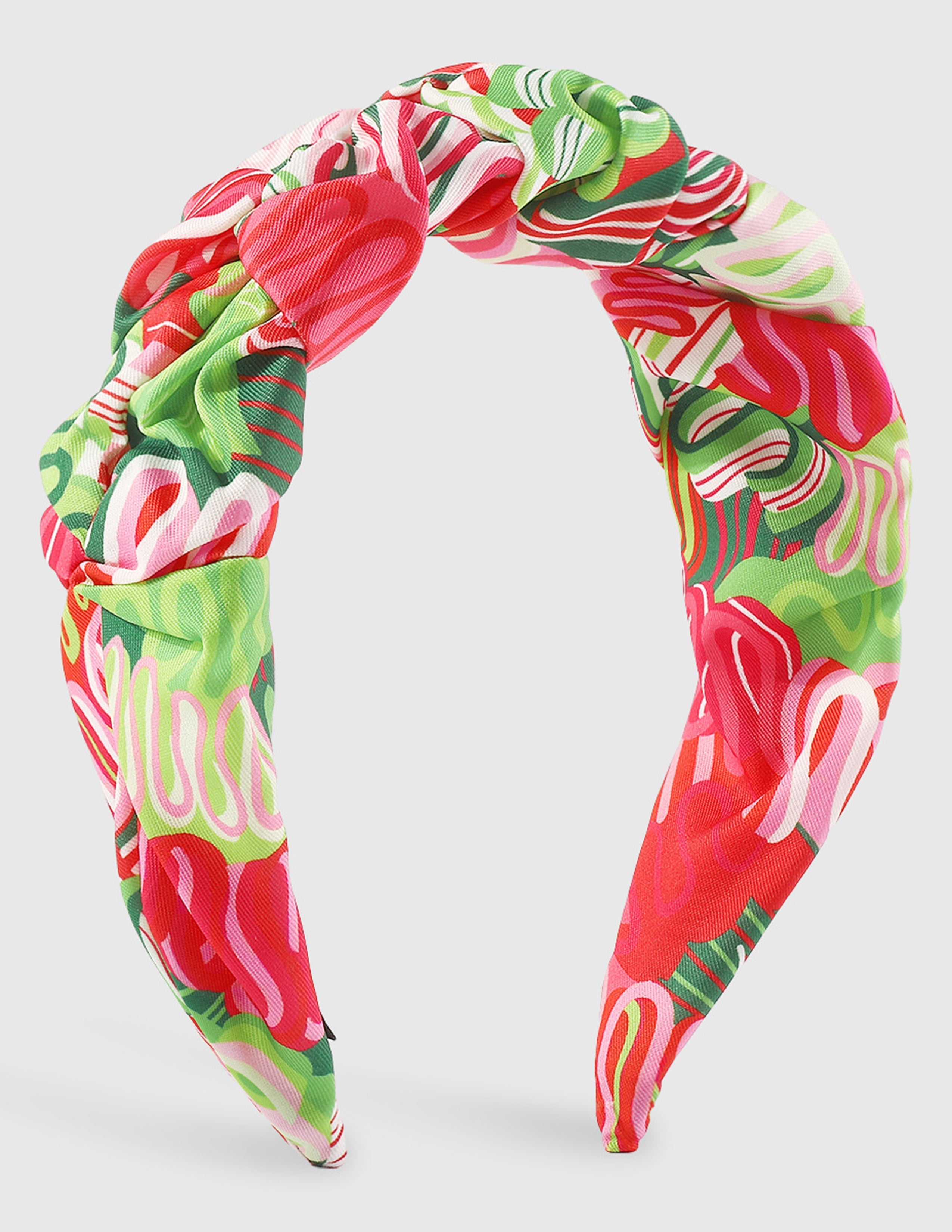Floral Print Ruched Headband-CALLISTARI