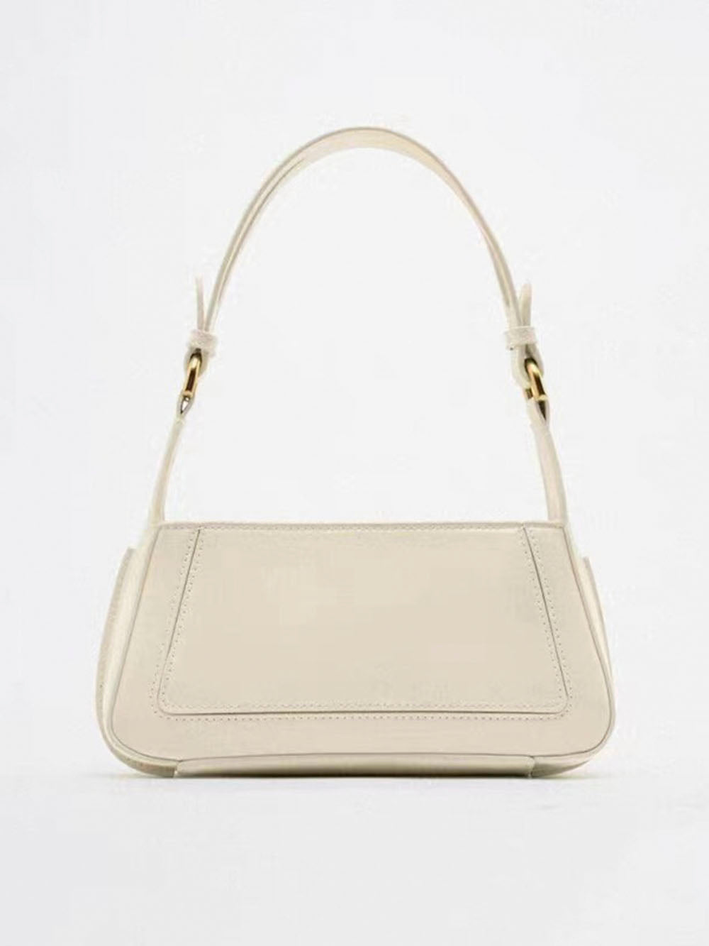 Square Faux Patent Finished Shoulder Bag-CALLISTARI
