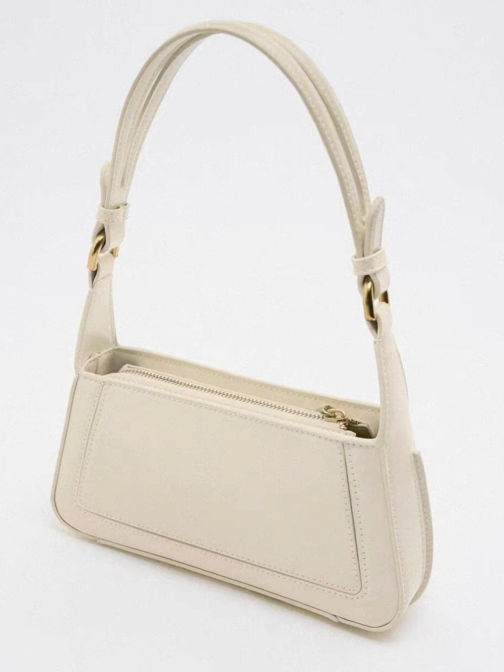 Square Faux Patent Finished Shoulder Bag-CALLISTARI
