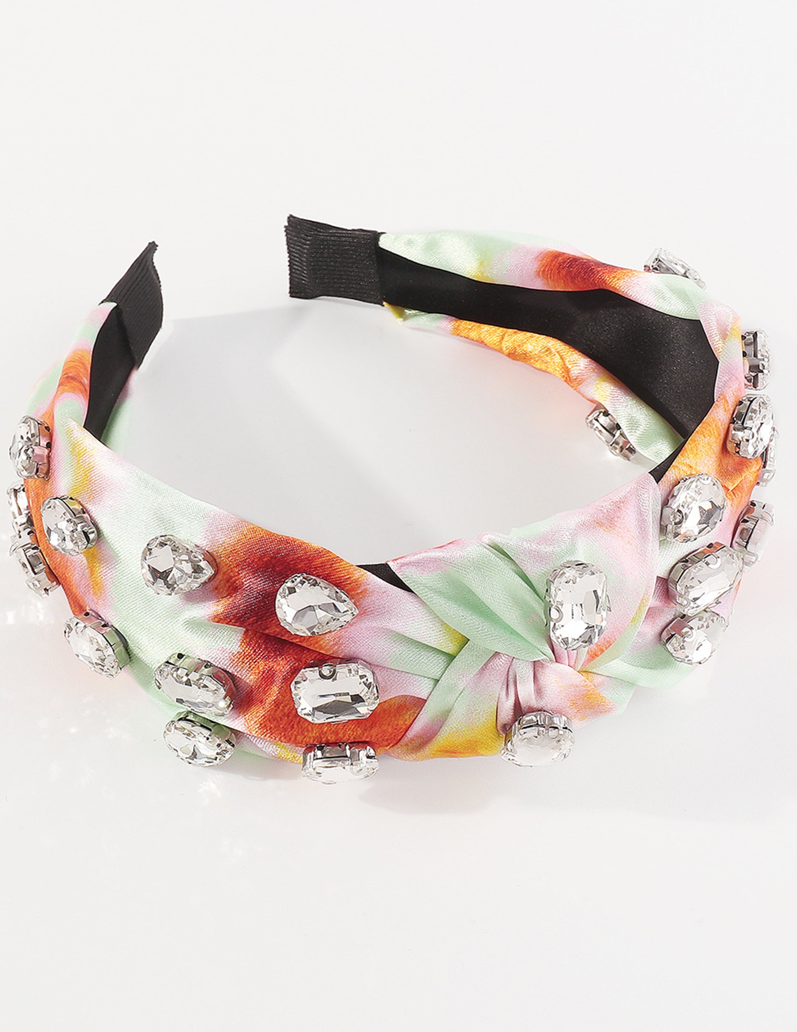 Knotted Tie-Dye Rhinestone Headband-CALLISTARI