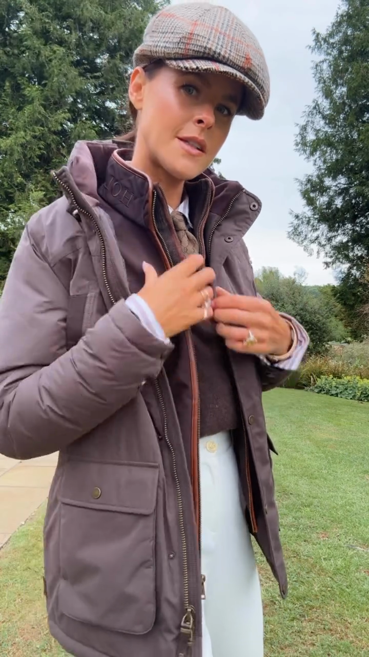 Taupe Utility Puffer Jacket