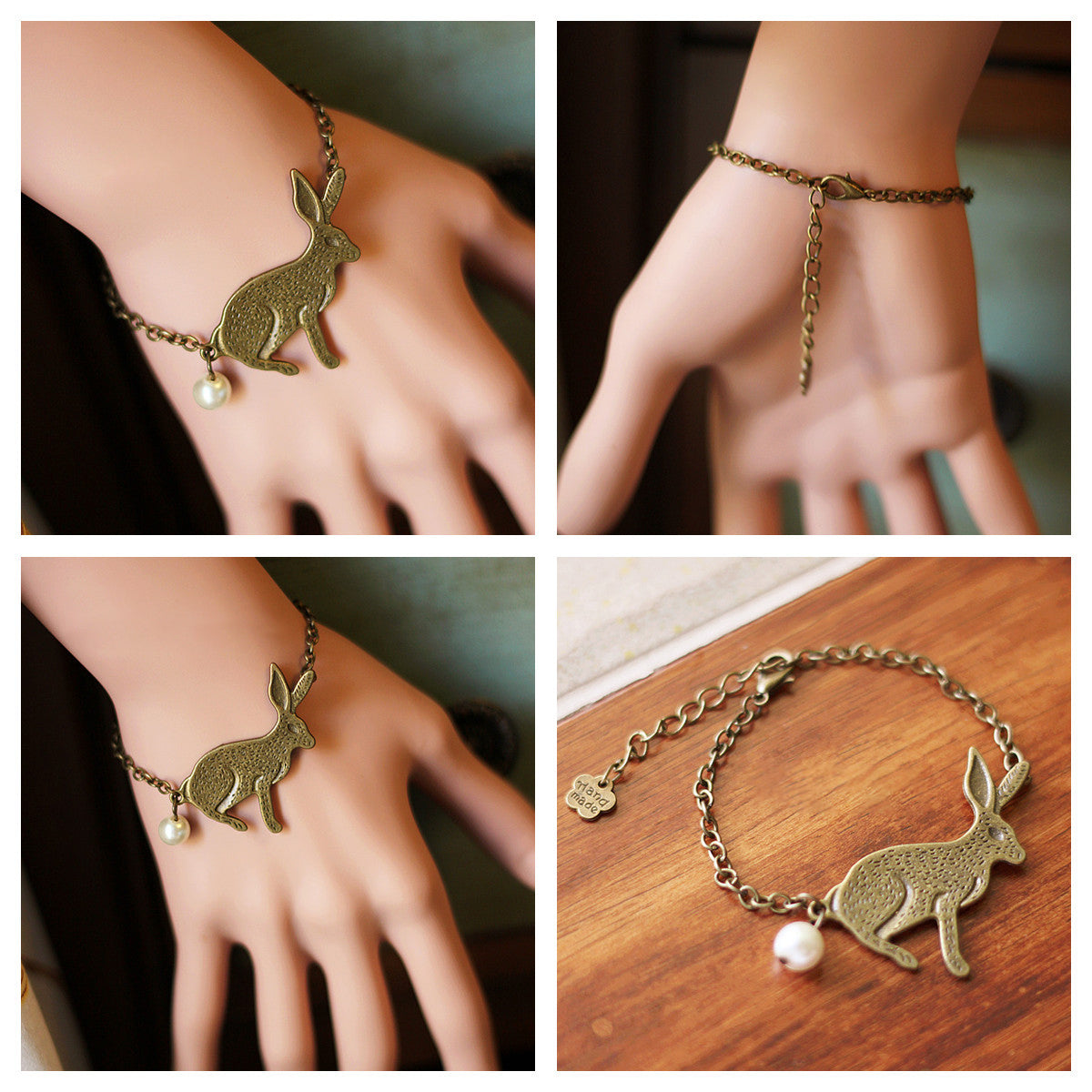 Christmas Handmade Forest Pearl Snowflake Bracelet-CALLISTARI