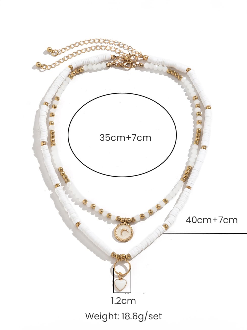 Boho Heart Crystal Necklace-CALLISTARI