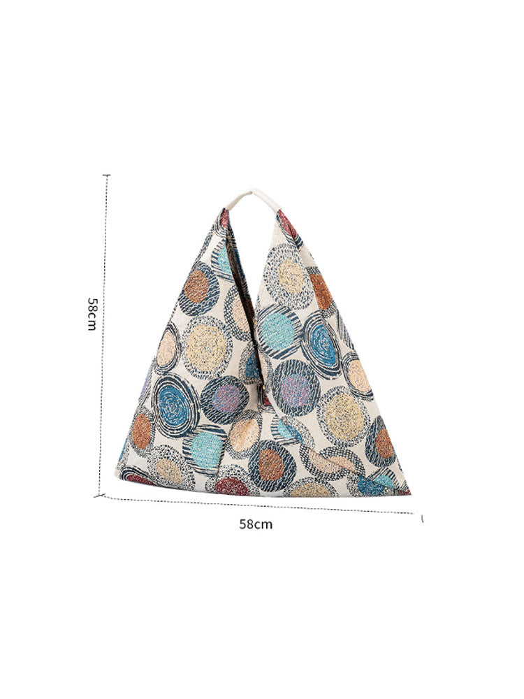 Canvas Triangle Bag - Printed-CALLISTARI