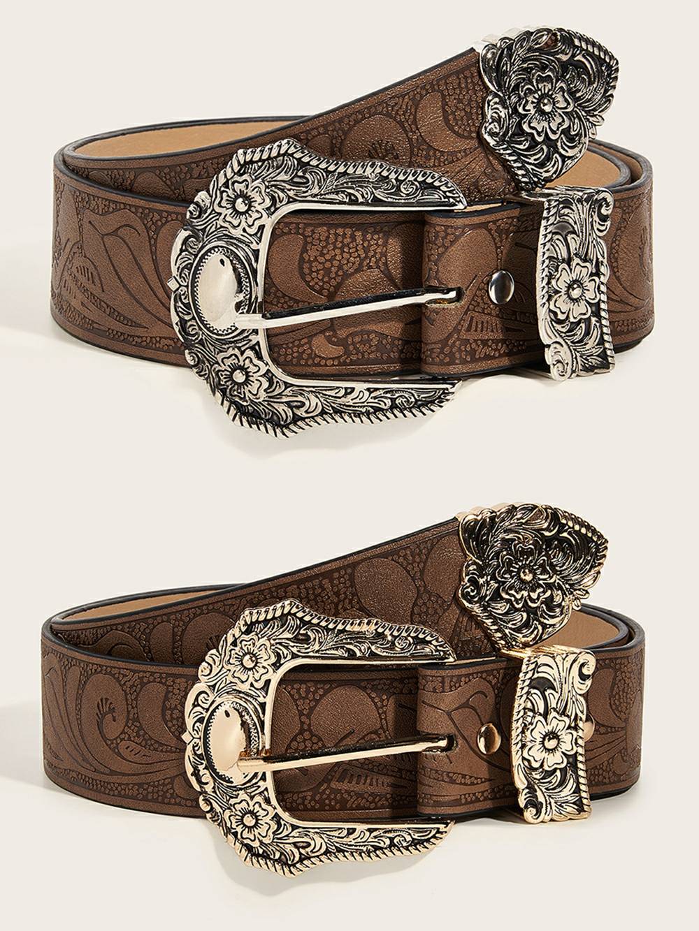 Filigree Embossed Belt-CALLISTARI
