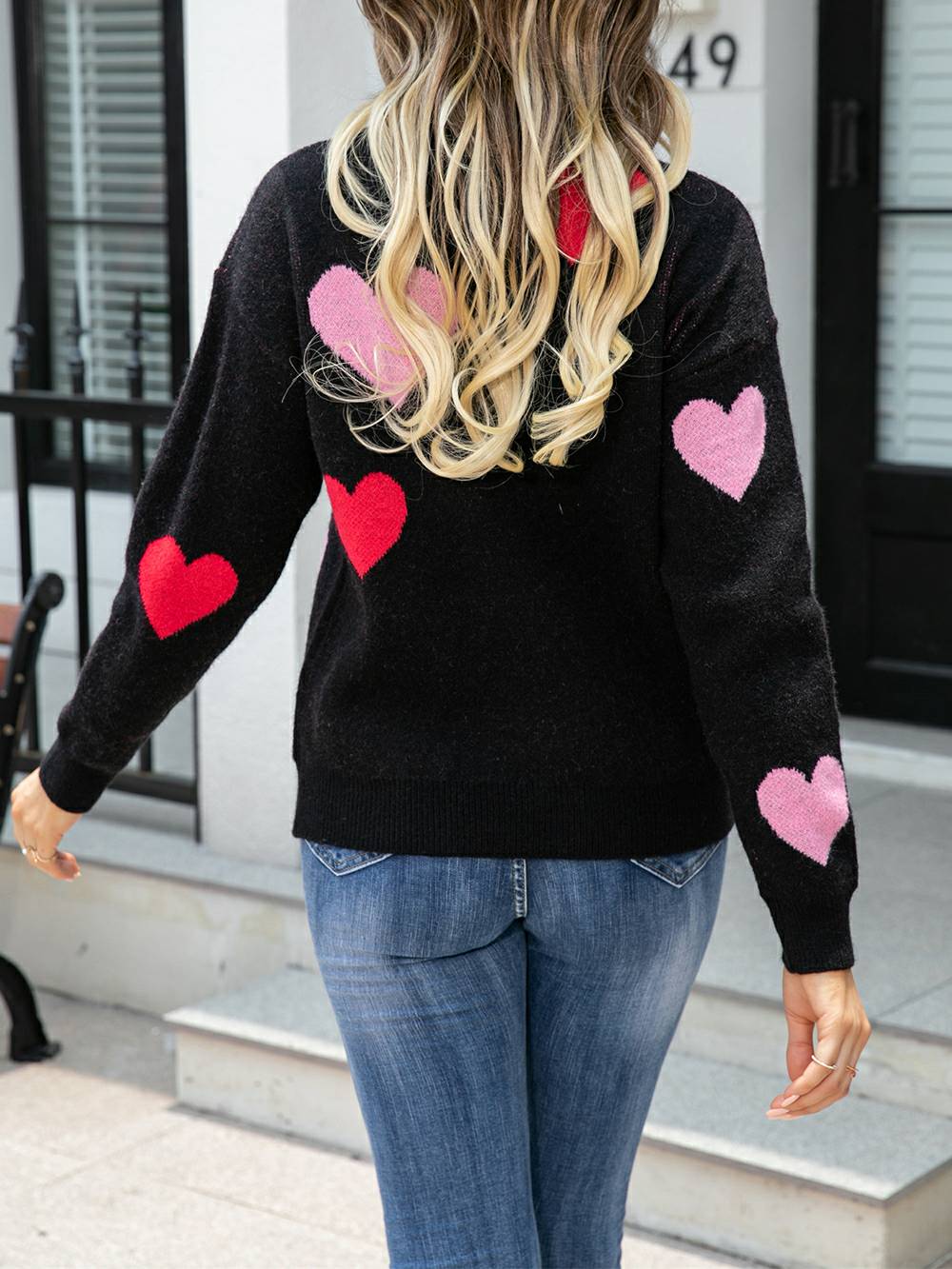 Sweetheart Cozy Knit Pullover Sweater-CALLISTARI