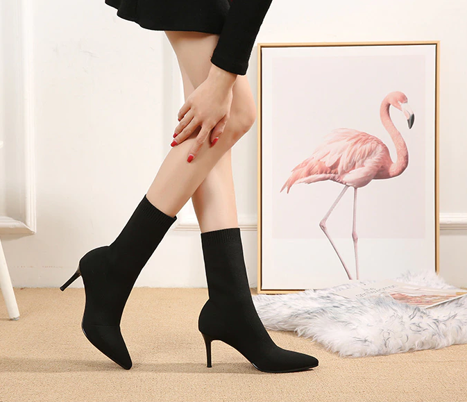 Ava Knitted High Heels-CALLISTARI