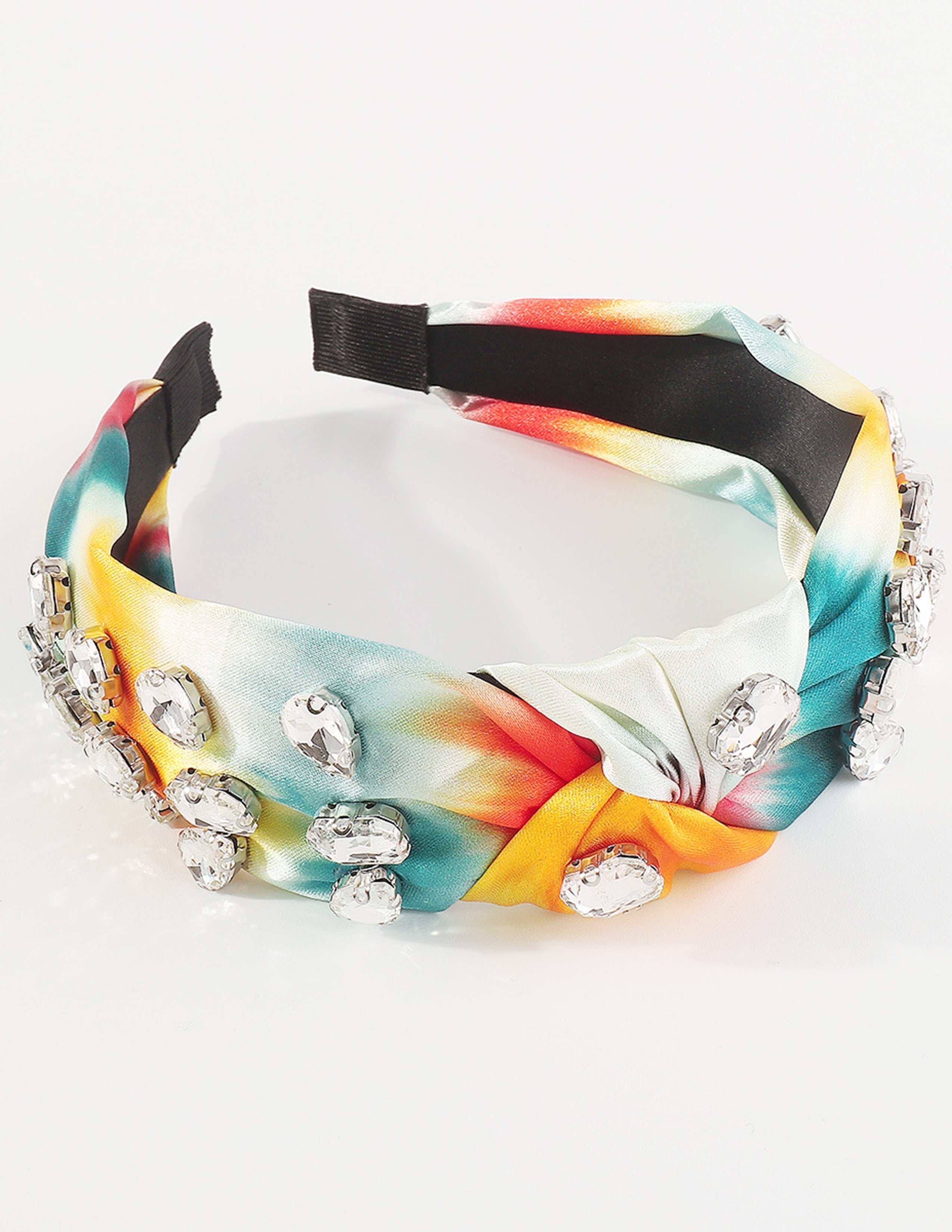 Knotted Tie-Dye Rhinestone Headband-CALLISTARI