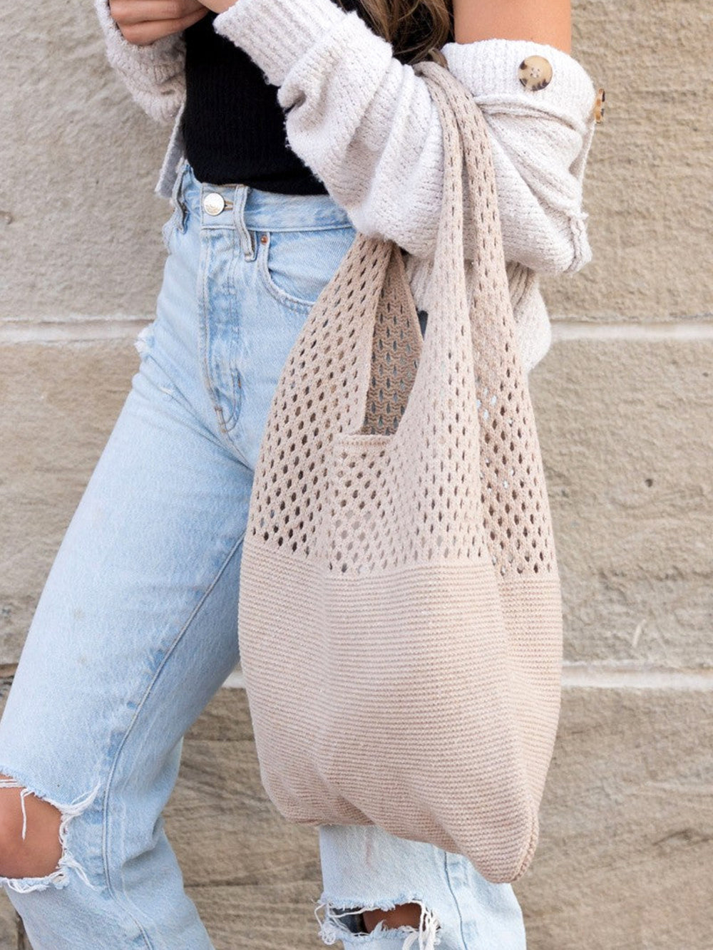 Soft Knit Hobo Bag-CALLISTARI