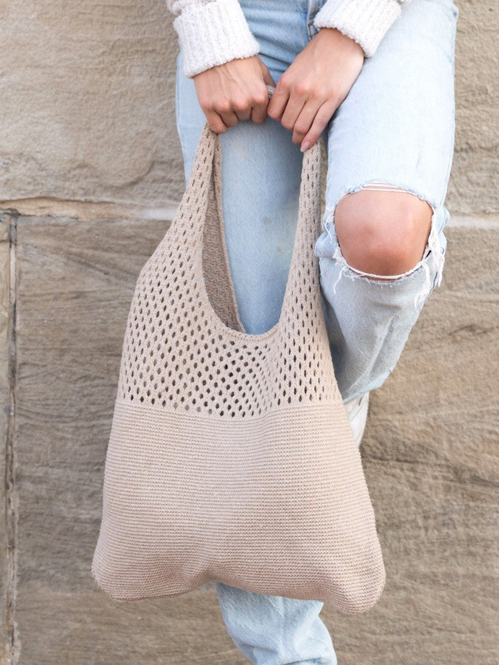 Soft Knit Hobo Bag-CALLISTARI