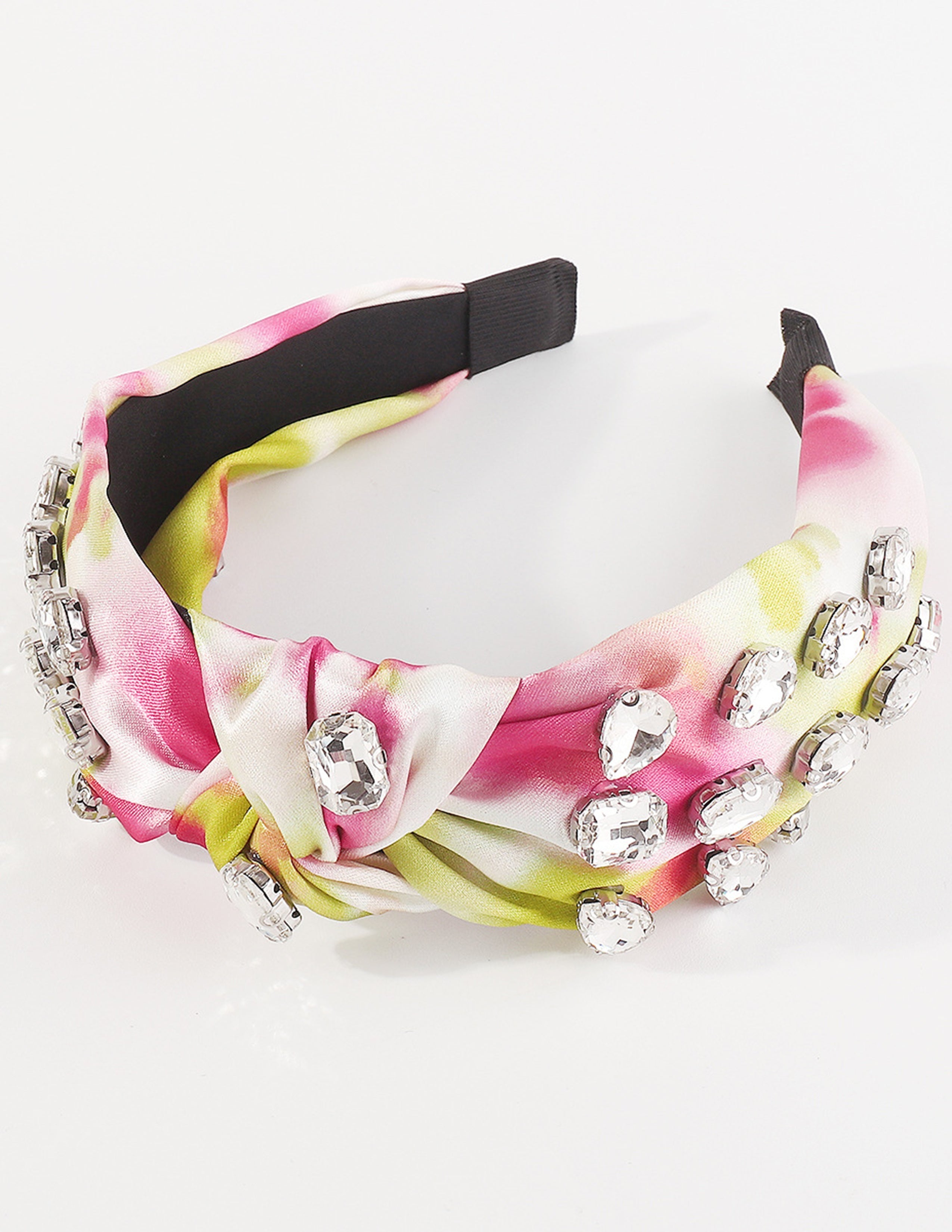 Knotted Tie-Dye Rhinestone Headband-CALLISTARI