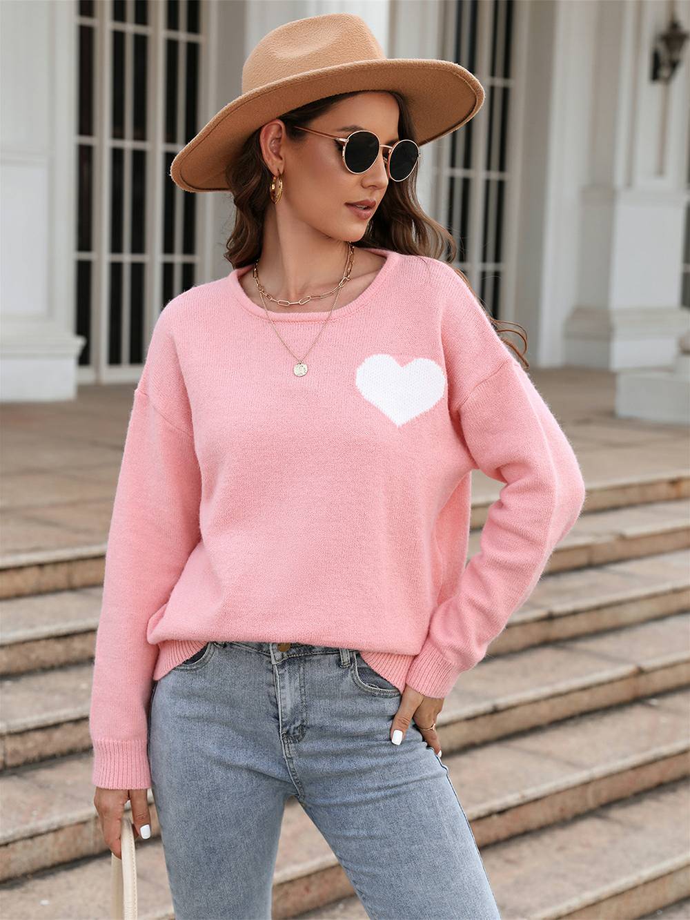Love on Pulse  Knit Pullover Sweater-CALLISTARI