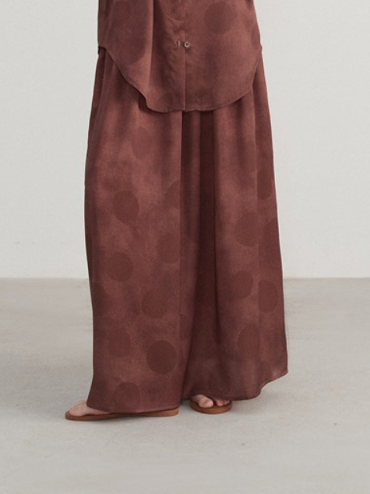 Polka Dot Print Skirt-CALLISTARI