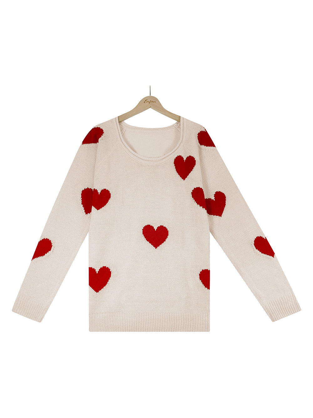 Valentine's Day V-Neck Knit Sweater-CALLISTARI