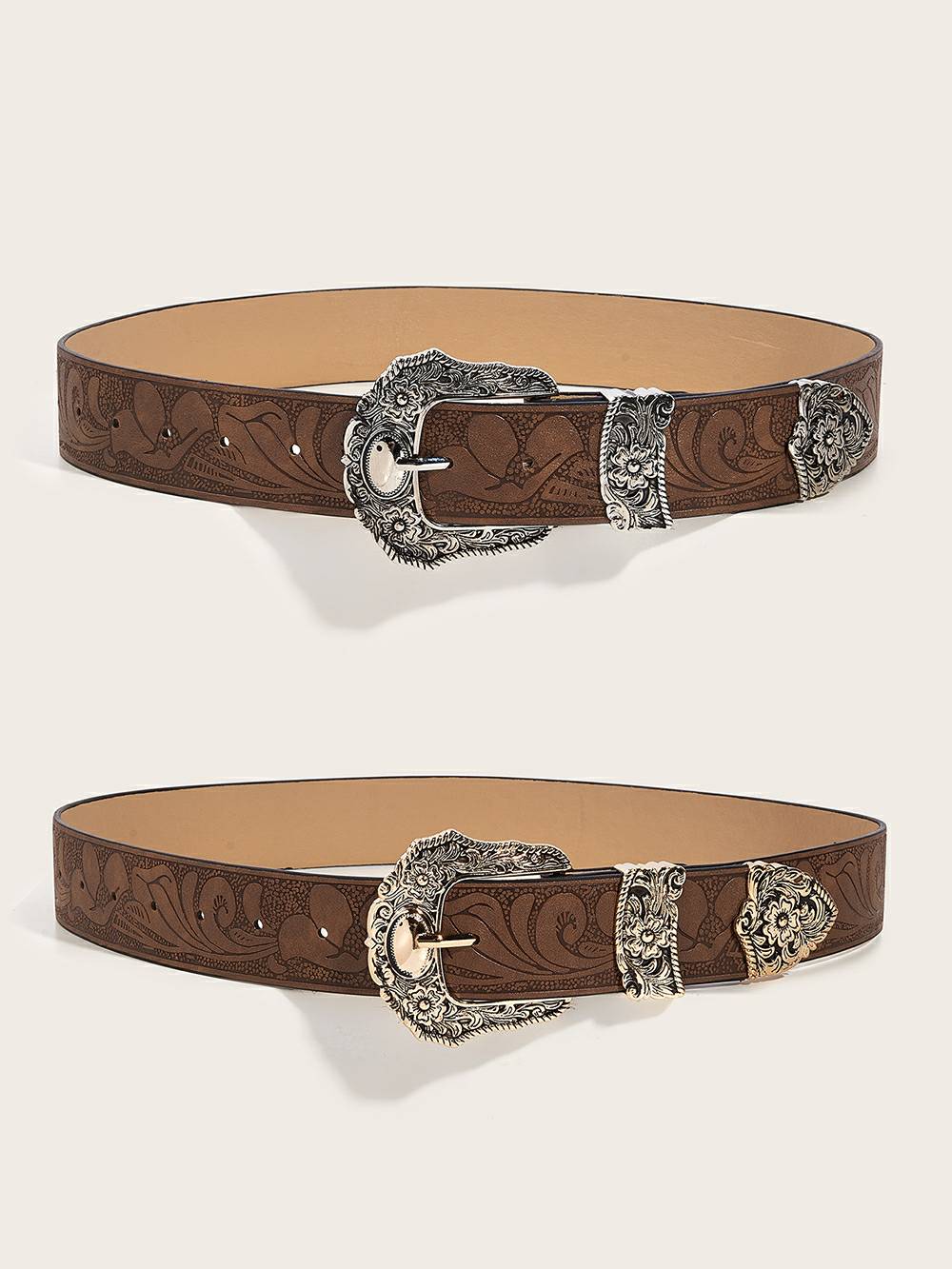 Filigree Embossed Belt-CALLISTARI