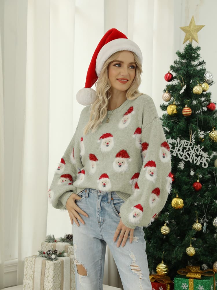 Santa Claus Knitted Sweater-CALLISTARI