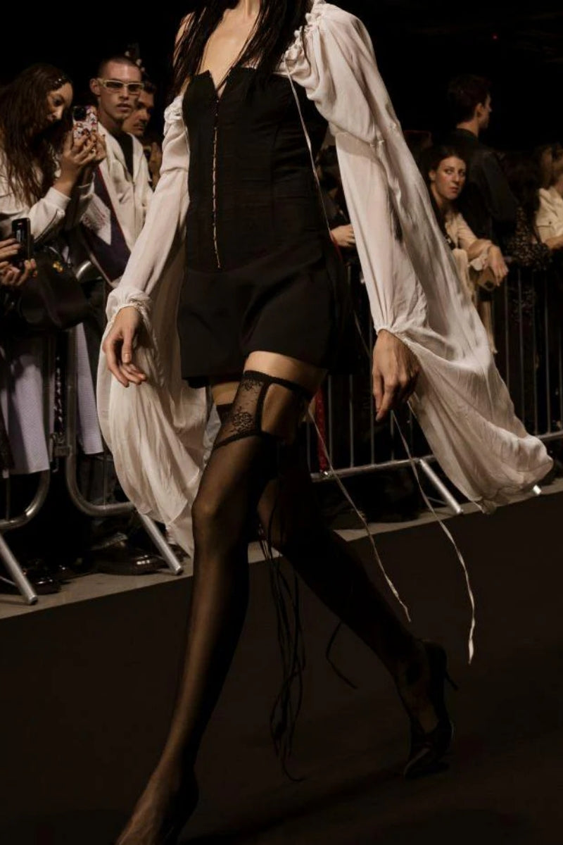 Dark Intentions Strapless Corset Romper-aritzao