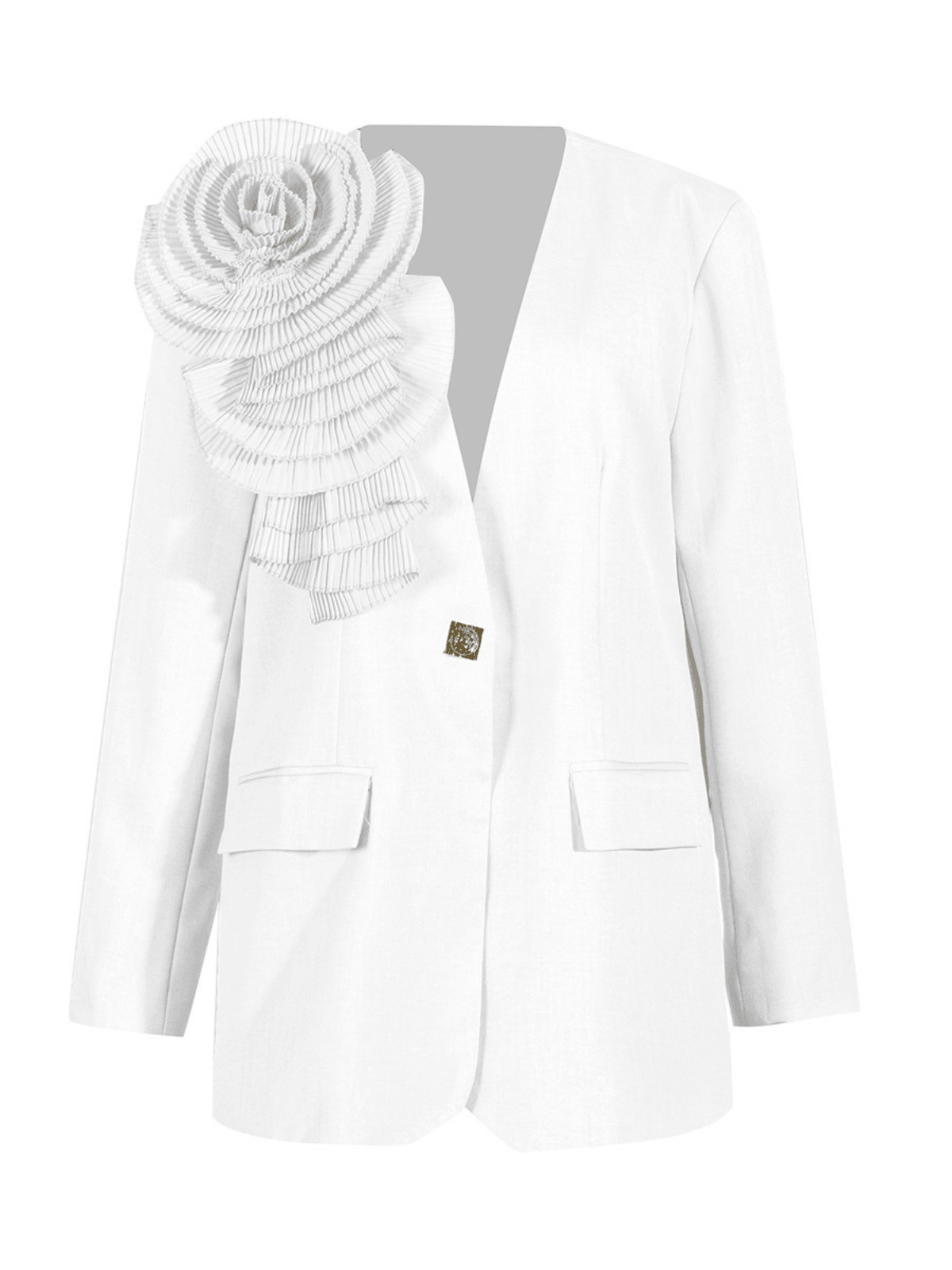 Finnley V Neck Flower Blazer - Mew Mews