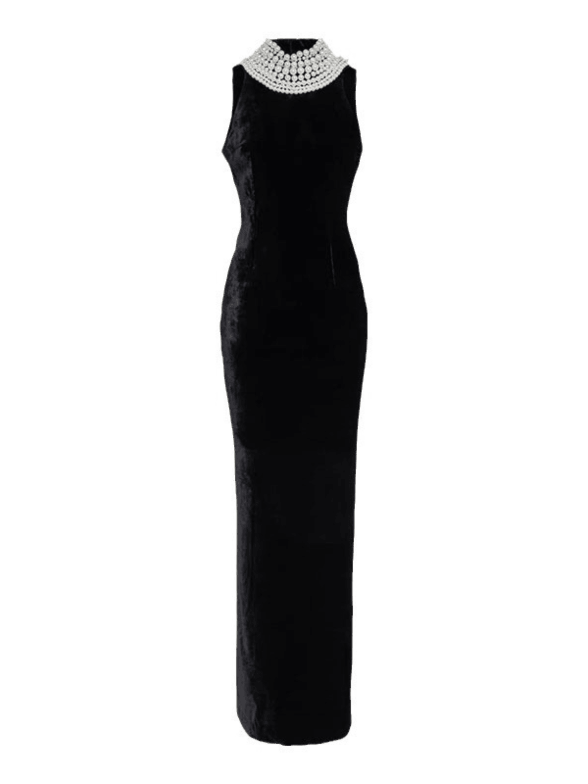 Dustin High Neck Pearl Embellished Maxi Dress - Mew Mews