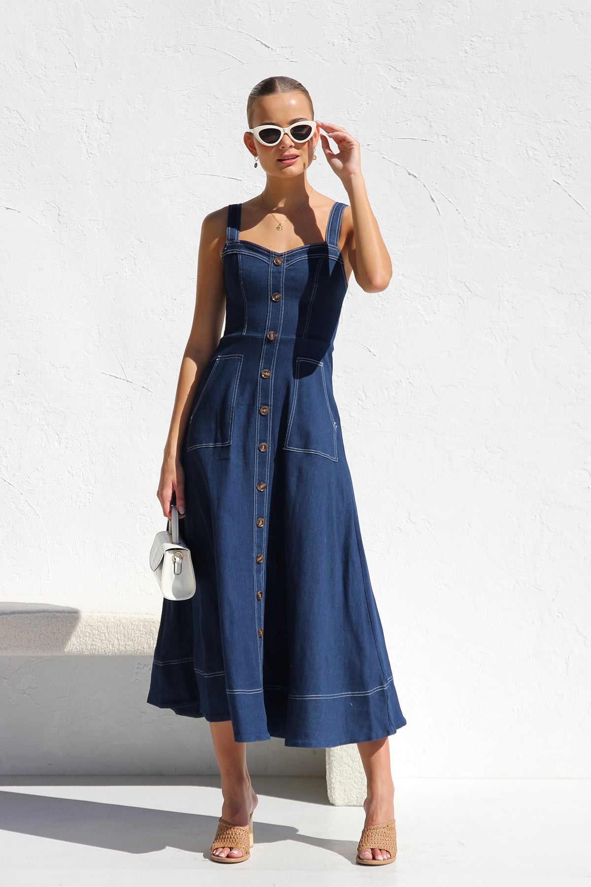 Danielle Dress INDIGO DENIM-CALLISTARI