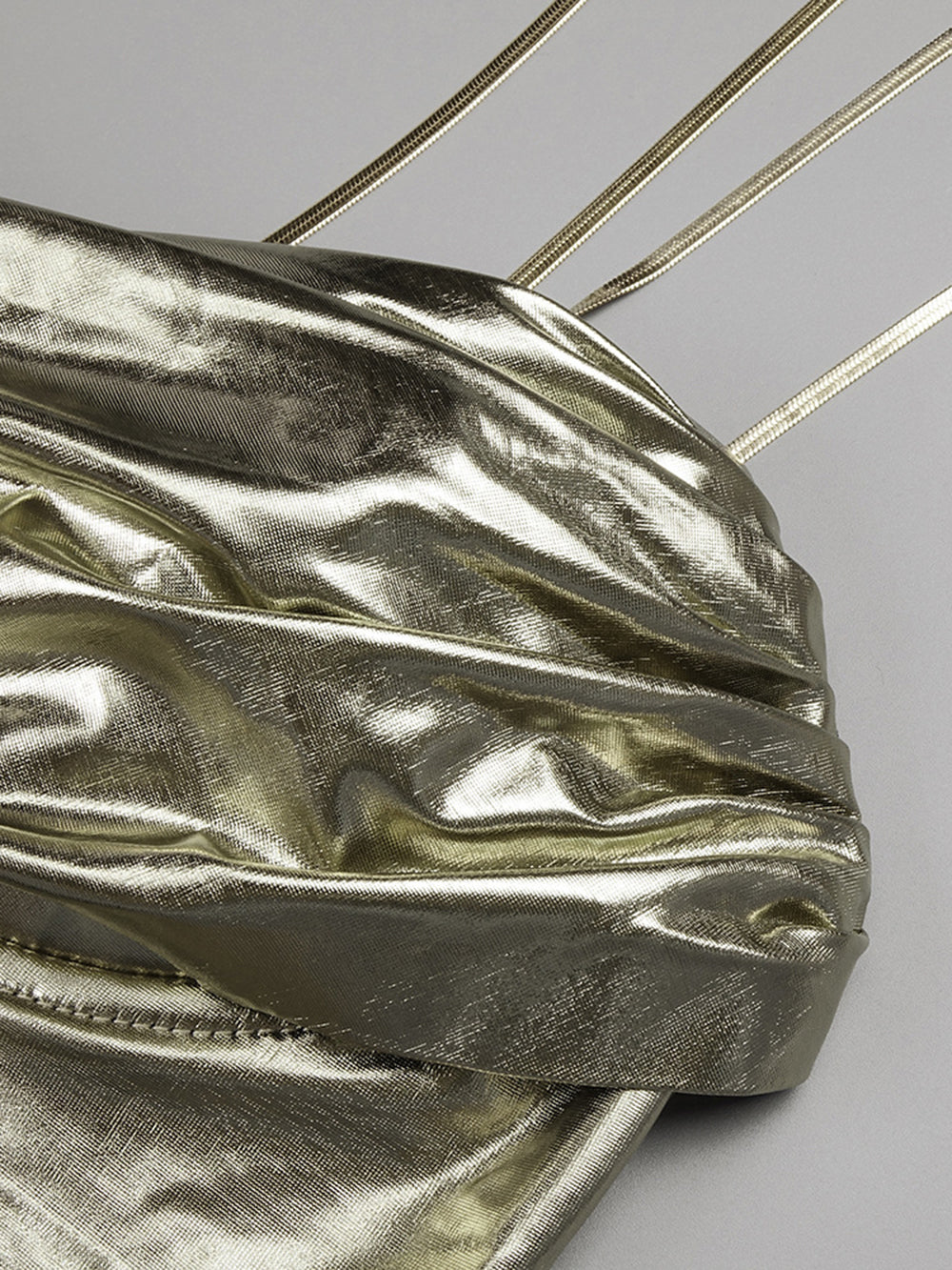 Pile Collar Strapless Backless Suspender Dress-CALLISTARI